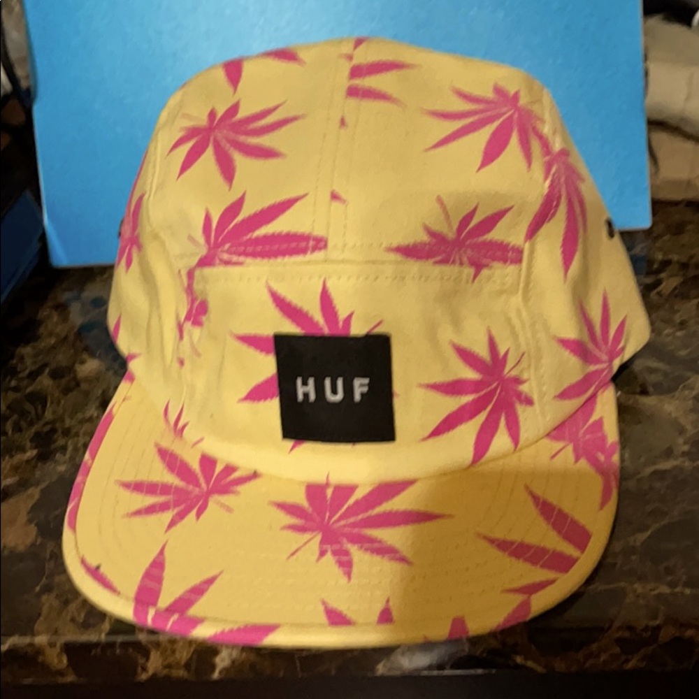 HUF strapback hat.